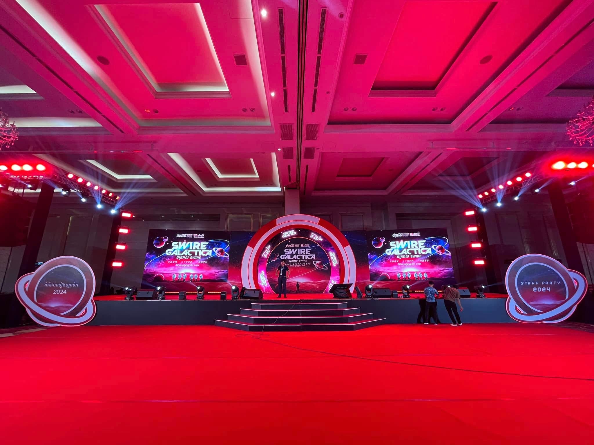 Concert stage and lighting production